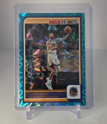 Stephen Curry - 2023-24 Panini NBA Hoops -  #35 Teal Explosion (Warriors)