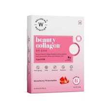 Wellbeing Nutrition Marine Collagen Beauty |Biotin, Vit C,E, Hyaluronic - 6 Pack