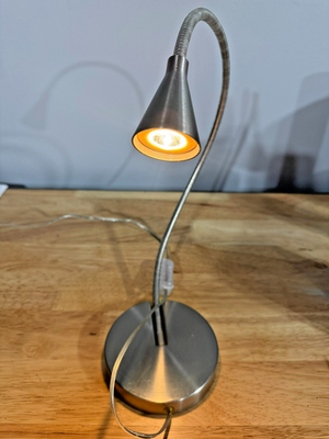 IKEA JANSJÖ Gooseneck silver LED Desk Lamp Snake Light 22217