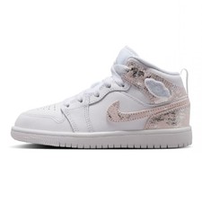 Little Kid's Jordan 1 Mid SE BP White/Field Silver-White-White IR2317 100