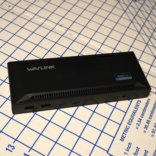 *no power cord* WAVLINK (WL-UG69PD2) USB-C Dual 4K Docking Station - Picture 5 of 5