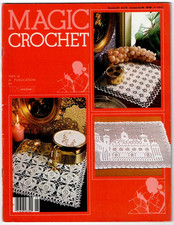 Magic Crochet Pattern Magazine 26 Turkish Delight Chair Set 1983 VTG 27 Patterns