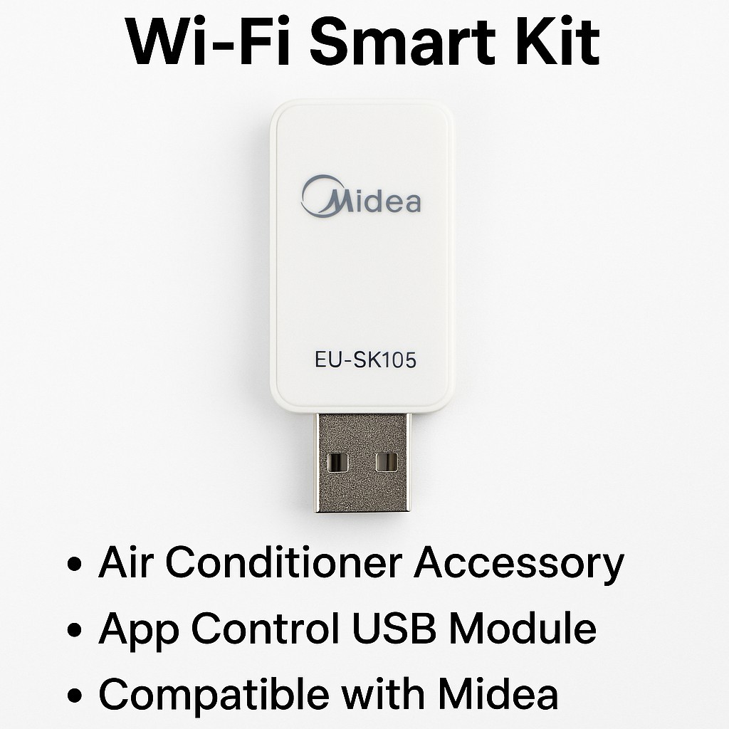 Kit inteligente Wi-Fi Midea EU-SK 105 accesorio de aire acondicionado control de aplicaciones módulo USB