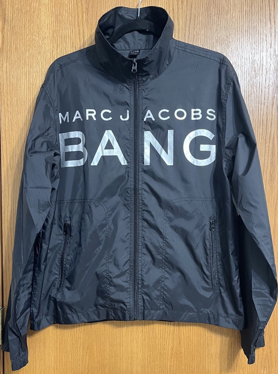 MARC JACOBS  ジャケット Marc Jacobs Black Bang lightweight Windbreaker Jacket Size Large