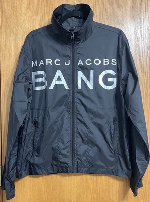 Marc Jacobs Black Bang lightweight Windbreaker Jacket Size Large