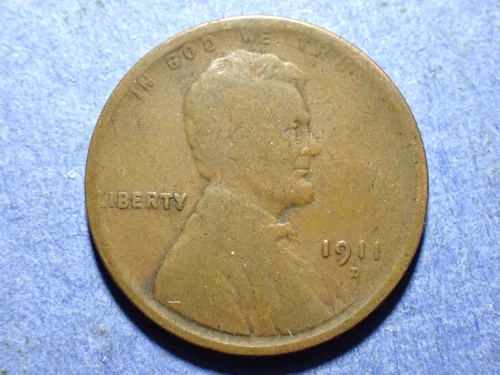 1911-D Lincoln Cent  VG