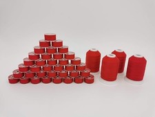 Sewing Thread Combo, Size A, 36 Pre-wound Bobbins, 4 x 550 Yards Spools Red