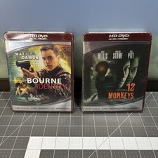 12 Monkeys The Bourne Identity HD DVD Lot Brad Pitt Bruce Willis Matt Damon NEW