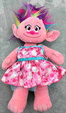 Build-A-Bear Workshop 16' Trolls Poppy Rainbow Hair Troll World Tour W/Dress