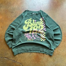 Blink 182 green crewneck sweatshirt