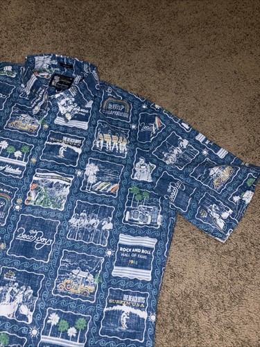 Reyn Spooner The Beach Boys Endless Summer Limited Issue Shirt SS Buttoned Large - Picture 9 of 13
