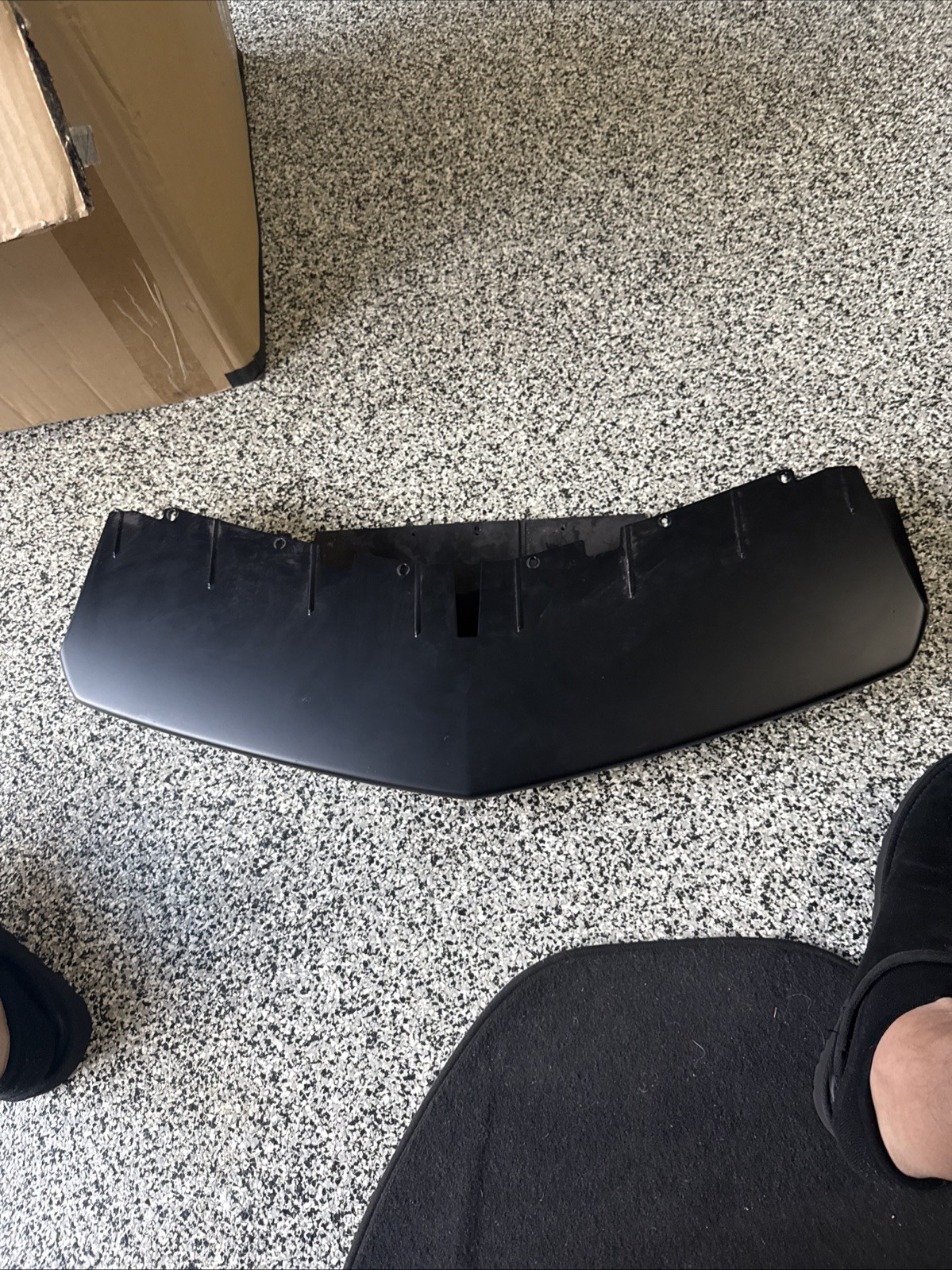 Front Bumper Lower Lip OEM  470807059 Lamborghini Aventador 12-15 Mate Black