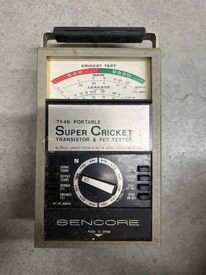 Sencore TF46 Portable Super Cricket Transistor FET Tester - UNTESTED / FOR PARTS