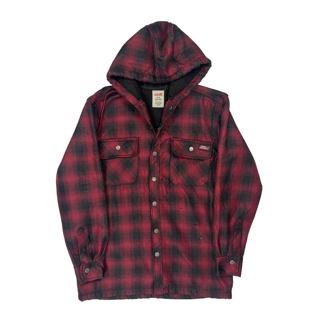 Dickies Checked Jacket - Small Black Polyester - image 1