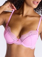 Boux Avenue Plunge Bra Women's Zarah Floral Lace Push Up Ladies Sexy Lingerie