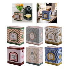 Boîte à café multifonction compacte en métal, distributeur de café pour