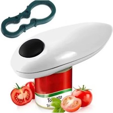 Electric Tin Can Opener Automatic One Touch Battery Operated Cooks for Weak Hand