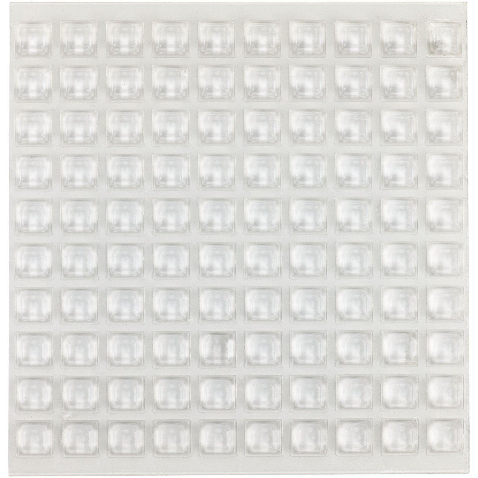 R-TECH PU Square Protective Feet 12.6 x 12.6 x 5.7 - Clear Sheet 100