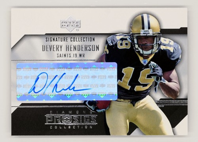 #ad 2004 UD Diamond Pro Sigs #SC DV Devery Henderson AUTO Signature Collection $6.87