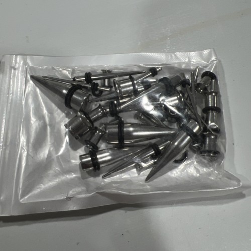 Vomart Steel Tapers, Tunnels Ear Stretching Kit Gauges Gauging Plugs... 36 Pcs