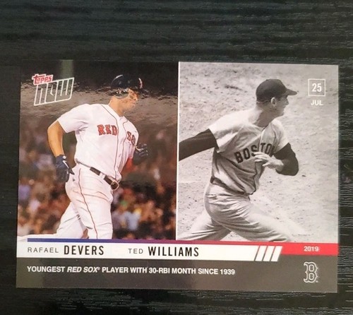 2019 Topps Now 574 Rafael Devers / Ted Williams
