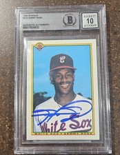 1990 Bowman SAMMY SOSA Rookie #312 Baseball Card Beckett 10🔥 AUTO Authentic Rc 