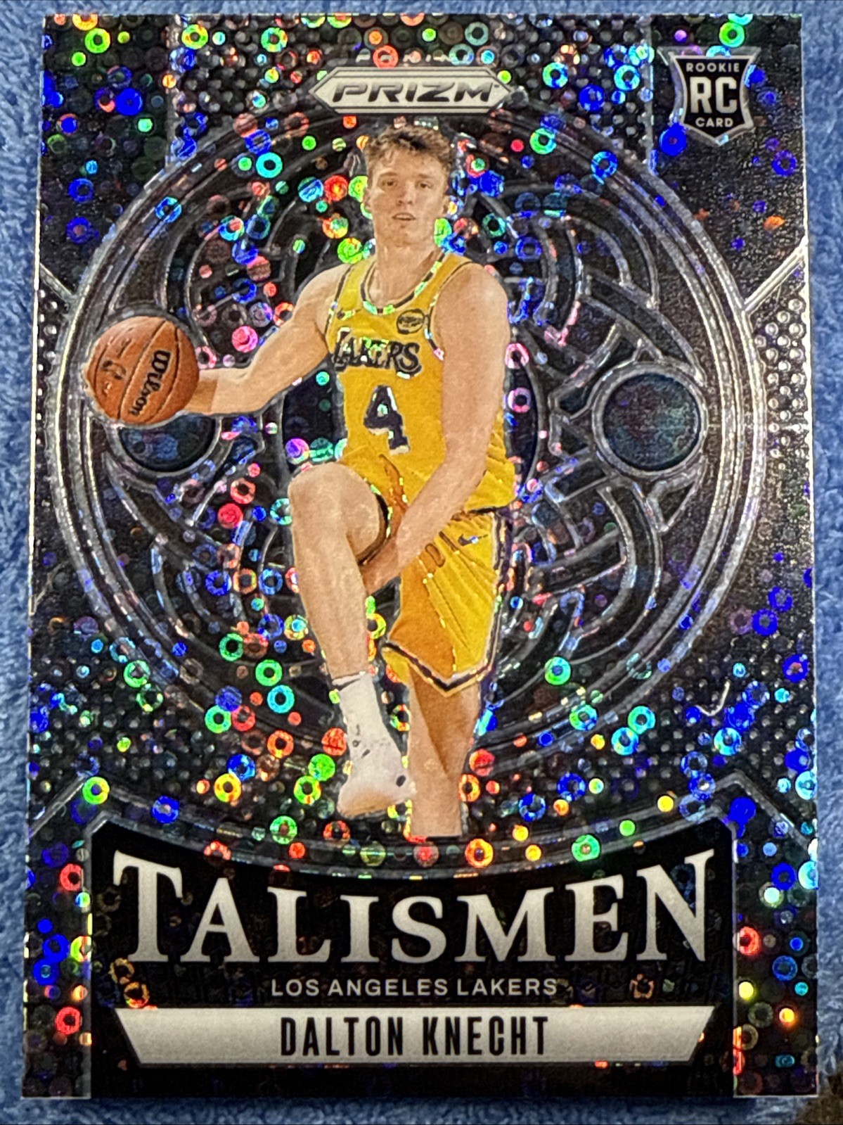 2024-25 Panini Prizm Dalton Knecht #15 RC Rookie Talismen Fast Break Silver