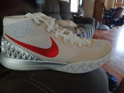 NIKE KYRIE 1 SIZE  12  OPENING NIGHT Double Nickel WHITE RED PLATINUM 