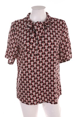 SA.HARA Bluse Schluppenbluse Schleife M multicolor