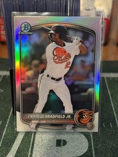 2025 Bowman Draft CHROME Refractor BDC-198 Enrique Bradfield Jr. - Baltimore Ori
