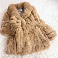 SAGA FURS Total Length 75 Excellent condition SAGA FOX Saga Fox Real Coat Beige