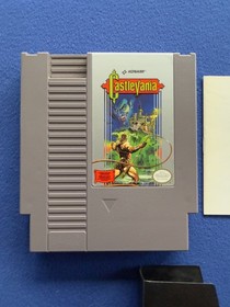 Castlevania 1 NES Nintendo 3 screw OVAL SEAL cart + manual VERY GOOD + CASE!