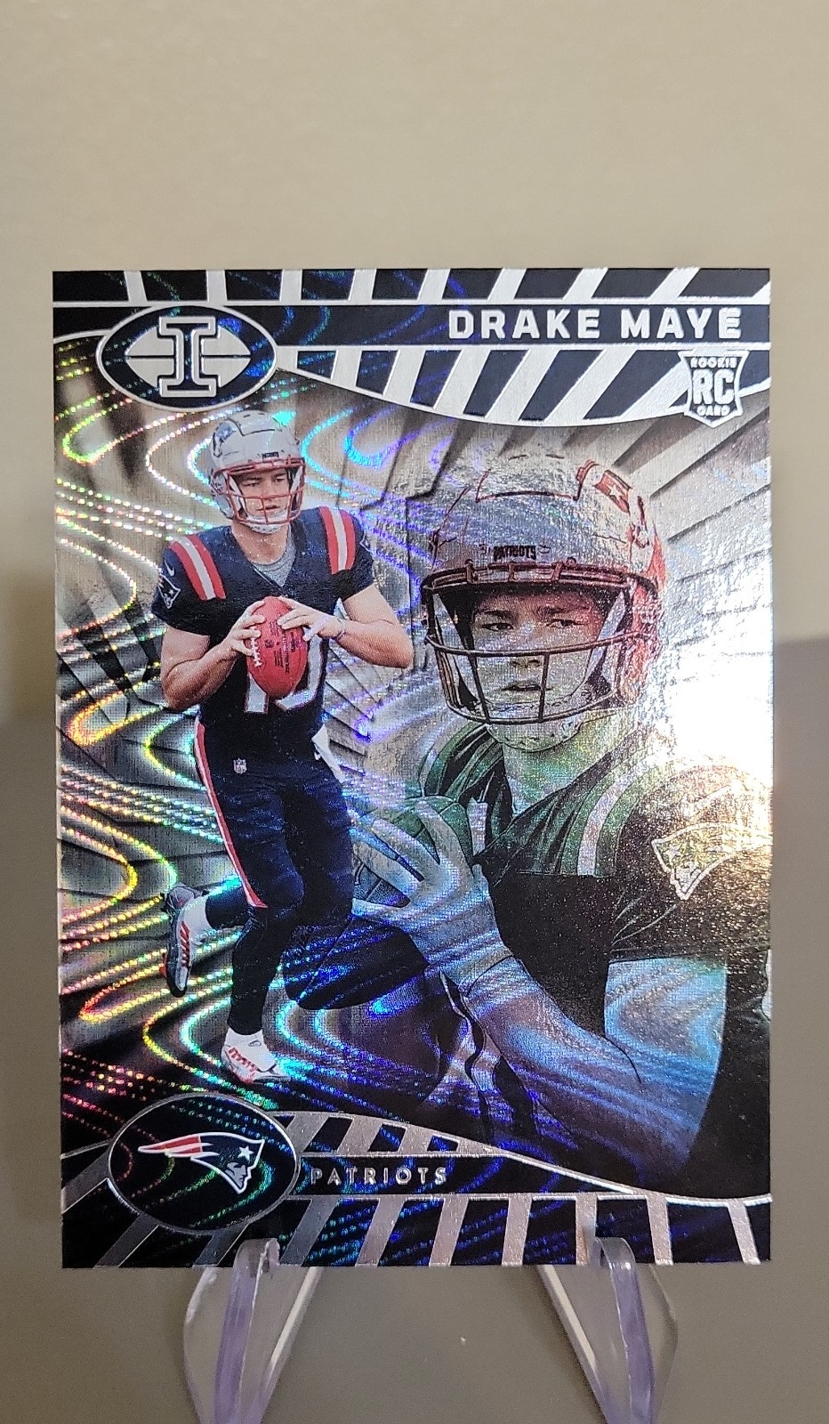 2024 Panini Illusions - Drake Maye #59 Trophy Collection Swirls (RC) SSP
