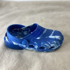 Carter's Boy's Easy On Tie-Dye Light-Up Rubber Clogs AN3 Blue Size 10M