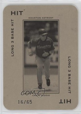 2005 Donruss Throwback Threads Hit Long 3 Base 16/65 Craig Biggio #PG-52 HOF 0l2