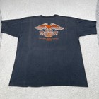 Vtg 1988 Daytona Beach Bike Week USA T Shirt Mens Gray Single Stitch 2XL 26.5x27