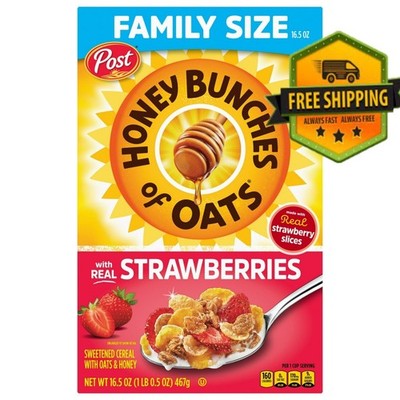 Honey Bunches of Oats with Real Strawberries Cereal, 16.5 oz