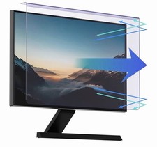 22  Monitor Privacy Screen Anti Glare Blue Light Filter Quick Easy Hanging Cover
