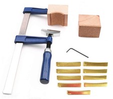 Guitar Bass Fingerboard Fret Press Insert Tool  9Pcs Radian Fret Press Caul ...