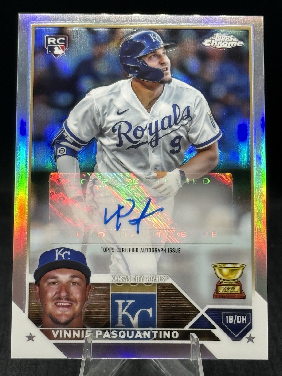 2023 Topps Chrome Update Auto Refractor #AC-VP Vinnie Pasquantino Rookie RC /499