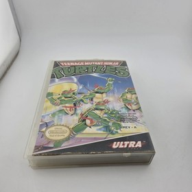 Teenage Mutant Ninja Turtles - carrello e custodia rigida - Nintendo NES - realmente testato