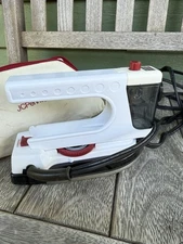 Vintage JC Penney Dual Voltage Travel Iron 784-1010 with Case - Made Hong Kong
