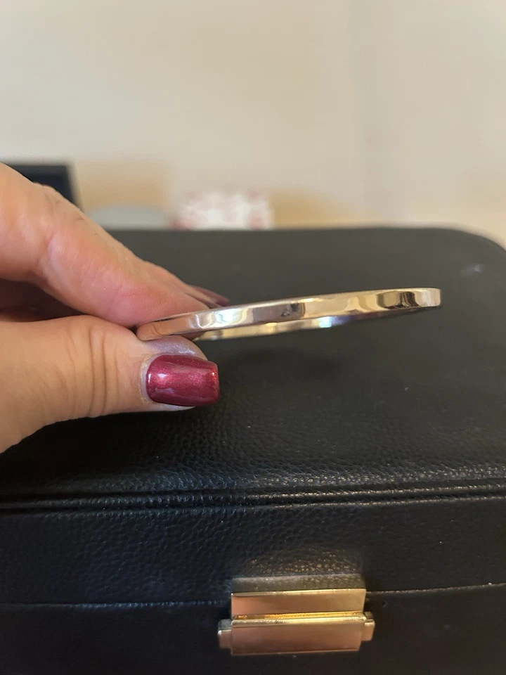 Women's Greek Key Bangle Cuff Bracelet Stainless Steel, Yellow Gold Plated - Image 2 of 3