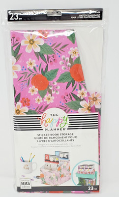 The Happy Planner ~ Sticker Book Storage Box ~ Sticker Organizer ~ Floral ~ New