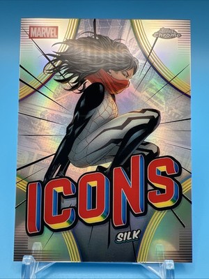2026 Topps Chrome Marvel Comics Marvel Icons Refractor MI-17 Silk