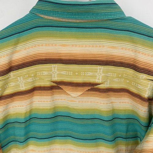 ARIAT REAL MESMERIZING SERAPE STRIPE WESTERN SHIRT 2X Country Ranch Farm - Picture 7 of 12