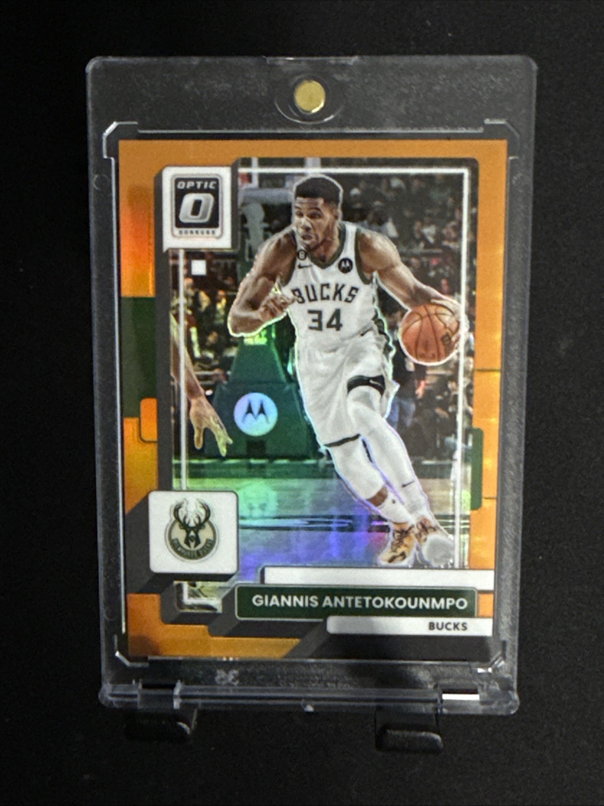 2022-23 Panini Donruss Optic Giannis Antetokounmpo #75 Orange Prizm /199
