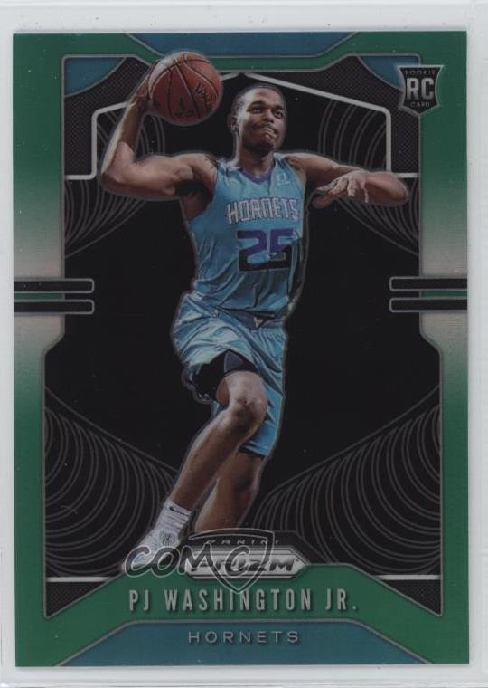 2019-20 Panini Prizm Rookie Green Prizm PJ Washington Jr #258 Rookie RC 15ts