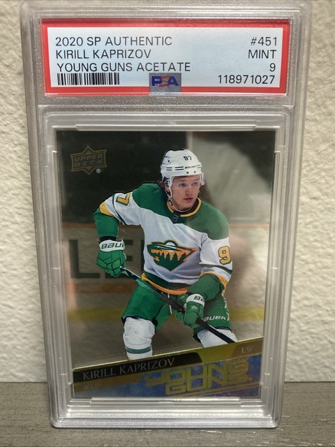 Kirill Kaprizov Young Guns Acetate Rookie. SP Upper deck 2020