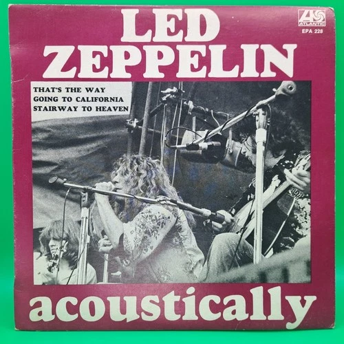 Led Zeppelin - Acoustically -  7" Vinyl EP Australian 1972
